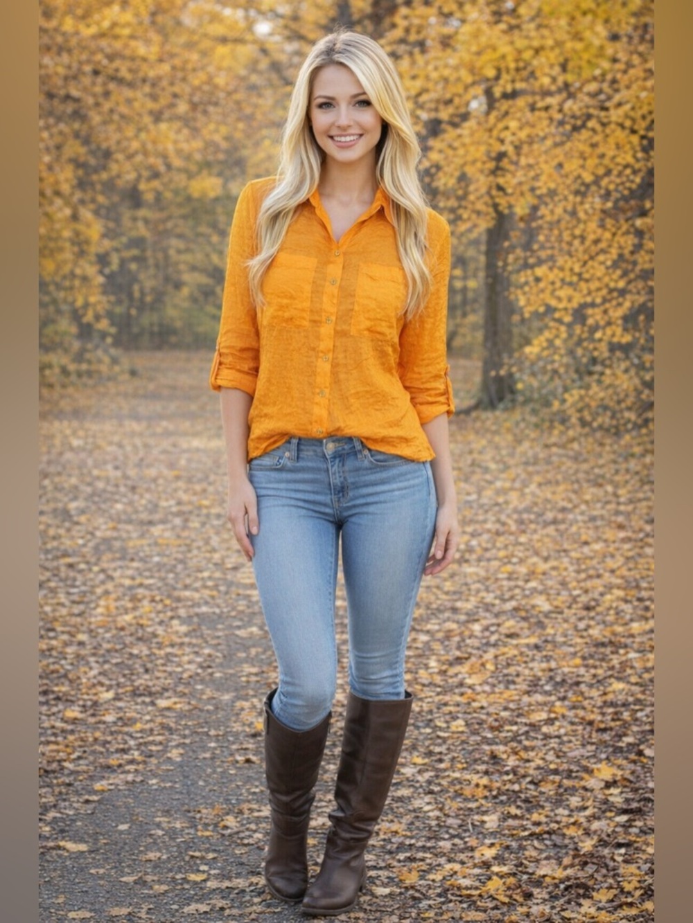 MICHAEL KORS Hammered Satin Vintage Yellow Blouse w/Roll Tab Sleeves M NWT $90